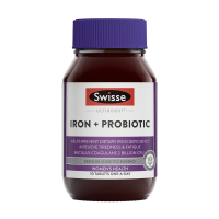 澳洲Swisse 益生菌铁片 30片 1瓶 片剂 益生菌iron铁元素bu铁片营养片铁元矿物质补气血女性孕期姨妈期 澳洲