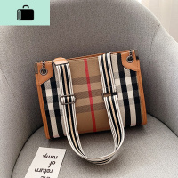 网红包包女斜挎包夏季新款2020时尚女士大容量时尚链条女包单肩包NEW LAKE 格子款棕色女士单肩包