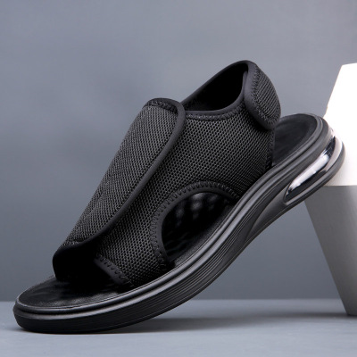 气垫增高凉鞋男士外穿夏季新款真皮休闲沙滩鞋男开车凉拖鞋潮_177