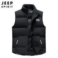 JEEP SPIRIT棉马甲男冬季坎肩外套休闲保暖背心2024秋冬新款