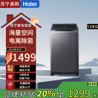海尔(Haier)EB120B53Pro3 12公斤直驱变频 全自动一级能效 电离除菌智能预约安全童锁波轮洗衣机