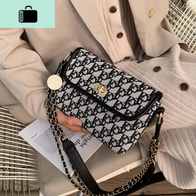 秋冬上新包包女2020新款潮韩版百搭斜挎包链条时尚撞色单肩小方包NEW LAKE女士单肩包