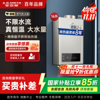 史密斯 16升燃气热水器 不锈钢换热器8年包换 负压燃烧更安全 恒温大水量 家用5系列