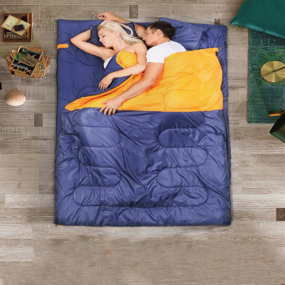  双人睡袋大人户外露营冬季加厚闪电客成人户外旅行四季通用款