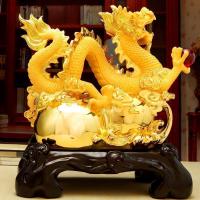 家柏饰(CORATED)生肖龙龙摆件金龙工艺品办公室桌面装饰品客厅玄关摆设