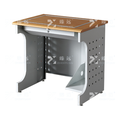 臻远 ZY4012434 隐藏式翻转电脑桌培训桌办公桌D款单人位