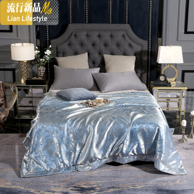 夏凉被棉夏季被子薄款双人冰丝水洗夏天空调被可机人 三维工匠