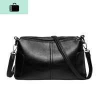 中年女包妈妈包2020新款包包女士简约大容量单肩包斜挎皮包NEW LAKE B款长肩带一条短肩带一条收藏女士单肩包