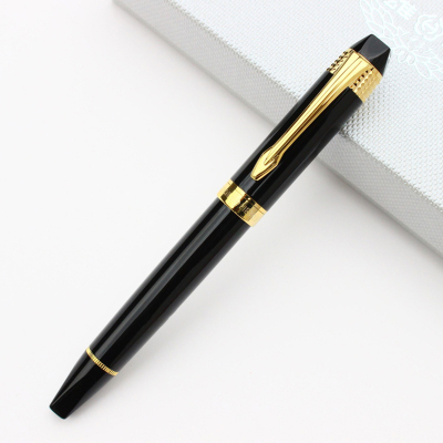 HERO英雄钢笔H85商务男士亮黑色钢笔签字笔礼盒装