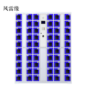 风雷缘智能手机柜存放柜充电柜存包柜储物柜60门充电透明款
