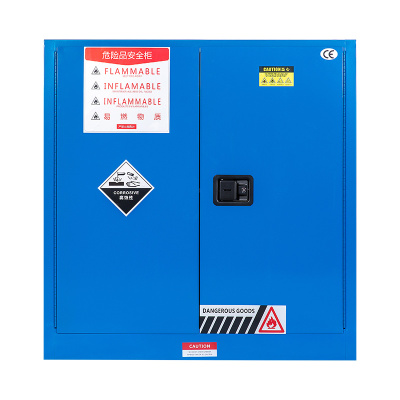 臻远zyaqg-b30工业安全柜防爆柜化学品实验柜可燃液体存储柜 30加仑蓝色