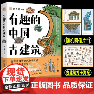 有趣的中国古建筑 杨爸图说 杨大炜 古建筑艺术趣味入门读物 正版图书书籍书 湖南文艺出版社