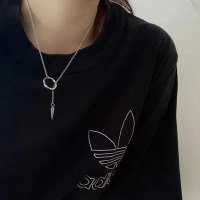 ins几何箭头项链潮搭韩版简约嘻哈男女钢锥锁骨链钛钢不褪色饰品