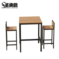 圣承启 吧台桌椅 60cm方桌+2椅 套