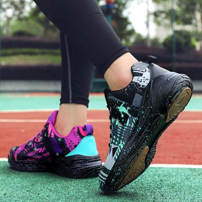 双色鸳鸯篮球鞋男女减震透气运动鞋潮流大码旅游鞋学生水泥地战靴