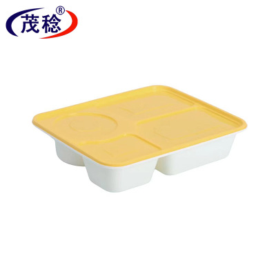 茂稔 快餐盒 一次性餐盒 打包盒 商务餐盒 四格/箱