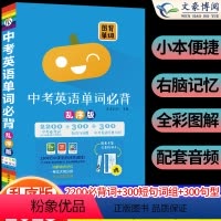 中考英语单词必背 初中通用 [正版]2023版中考英语词汇单词必背大全乱序版初中英语词汇单词记背神器初中一二三七八九年级