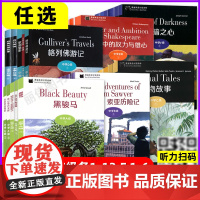 黑猫英语分级阅读初中高中分级读物中学ABCDEF级黑骏马胡桃夹子小妇人远大前程动物故事八十天环游五个孩子和沙精美女与野兽