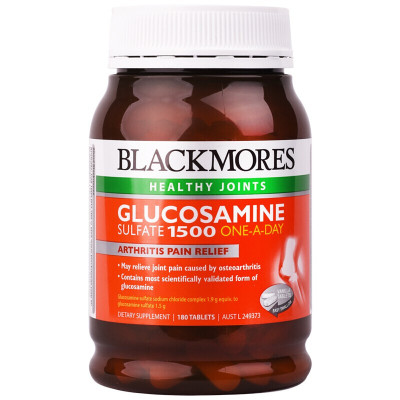 澳佳宝维骨力关节灵氨糖软骨素钙片氨糖缓解疼痛关节（Blackmores）澳洲进口氨糖维骨力1500毫克180片*1瓶