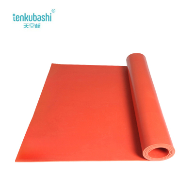 天空桥 高压绝缘垫 红色条纹10mm*1m*10m 卷