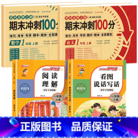 [全4册]语数试卷+阅读理解+看图写话 小学一年级 [正版]一年级试卷测试卷全套语文数学上册期末冲刺100分小学1上学期