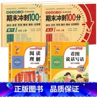 [全4册]语数试卷+阅读理解+看图写话 小学一年级 [正版]一年级试卷测试卷全套语文数学上册期末冲刺100分小学1上学期