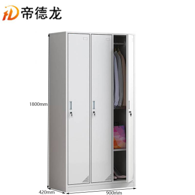 帝德龙三门衣柜员工宿舍存包柜储物柜Y02