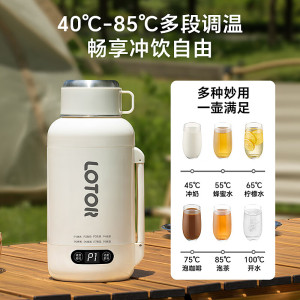 LOTOR电热水杯DRSB-3便携式烧水壶旅行烧水杯加热水杯电炖杯迷你烧水壶冲奶