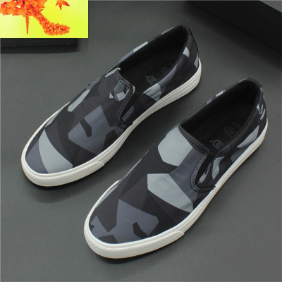 2020新款休闲鞋春季帆布鞋一脚蹬懒人布鞋子透气男鞋乐福鞋男板鞋简畅