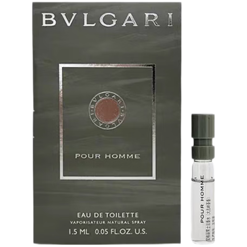 宝格丽(BVLGARI)大吉岭茶男士浓香水1.5ml小样 1支 温暖木质男友香原装试香1.5ml