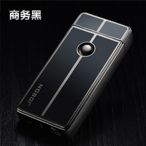 中邦电弧USB充电打火机 金属薄脉冲电子点烟器