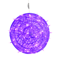 格瑞捷LED藤球挂灯 TQ-40CM-Z紫光 个