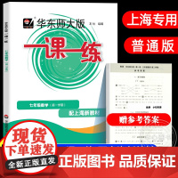 2024秋新版华东师大一课一练七年级上册数学沪教版普通版配套上海版初一上册新教材课后作业课后单元练习测试华东师范大学出版