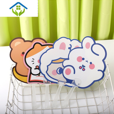 御蓝锦小风扇手持扇子地推扫码夏季儿童礼物创意发礼品可爱卡通小扇子批20把异形小扇子