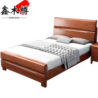 鑫木樽实木床150*200*100cm张