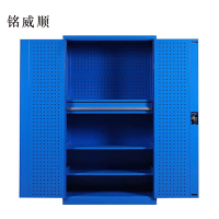 铭威顺工具柜加厚铁皮储物柜工厂车间用带抽屉汽修多功能收纳柜通门内一抽柜蓝色