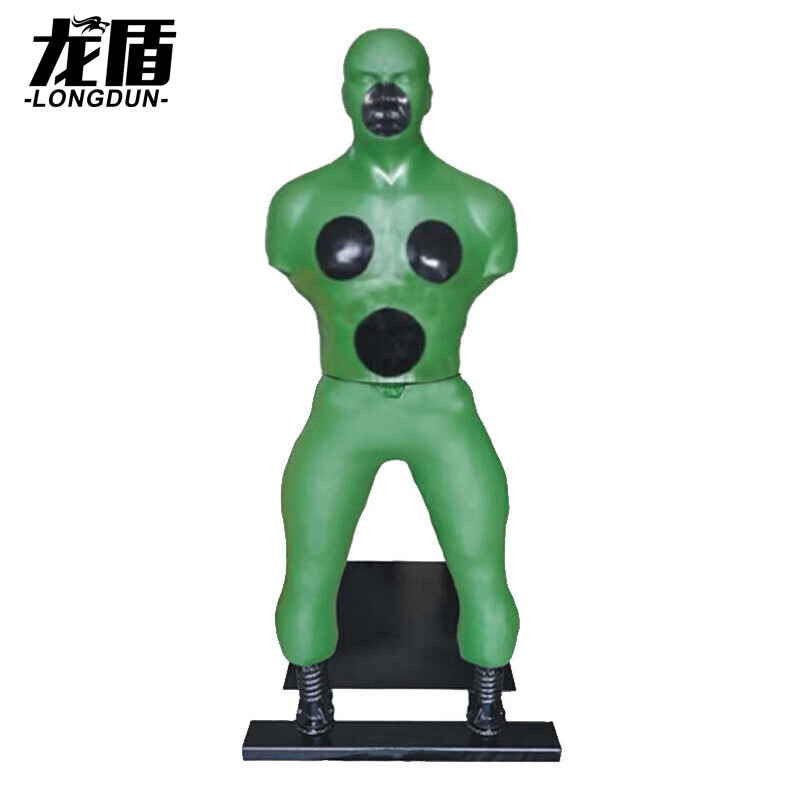龙盾刺杀硅胶人形靶 联保训练军训拼刺训练假人 配重移动款