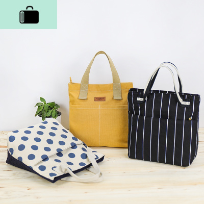 手提包包女气质简约百搭慵懒小清新上班族妈咪大学生手拎帆布包袋NEW LAKE