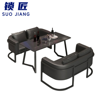 锁匠 会客沙发4人位+茶几套