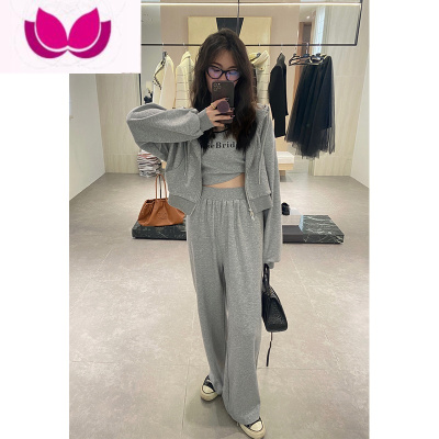 七斓早春季新款女装茶系穿搭一整套盐系轻熟高级感学院小香风辣妹套装