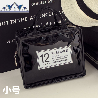 网红化妆包ins风超火女简约小号便携化妆品袋收纳盒手提箱大容量 三维工匠收纳包