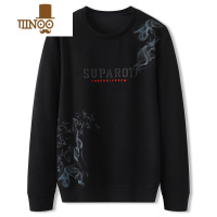 YANXU长袖卫衣男款加大码套头卫衣加肥加大宽松休闲肥佬胖子打底衫