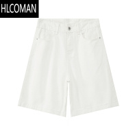 HLCOMANPLTH*新款牛仔短裤男夏季潮流ins五分裤百搭韩版休闲宽松短裤男