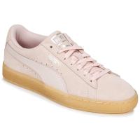 彪马(Puma)女款运动休闲皮革跑鞋粉色潮牌经典复古橡胶底透气舒适