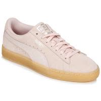 彪马(Puma)女款运动休闲皮革跑鞋粉色潮牌经典复古橡胶底透气舒适