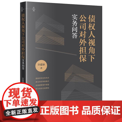 债权人视角下公司对外担保实务问答 许建添著 法律出版社