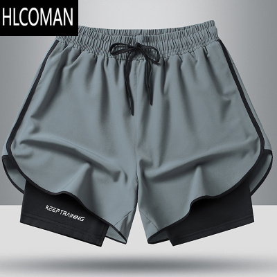 HLCOMAN运动短裤男超薄款速干三分裤2025夏季户外假跑步健身游泳裤子