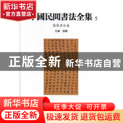 正版 中国民间书法全集:5:敦煌书法卷 孙晓 天津人民美术出版社 9