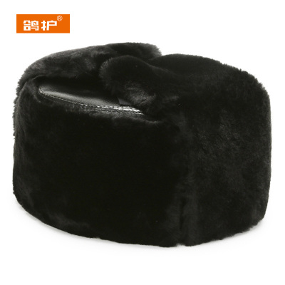 鸽护 雷锋帽 GH192QDK-绿布黑毛 顶