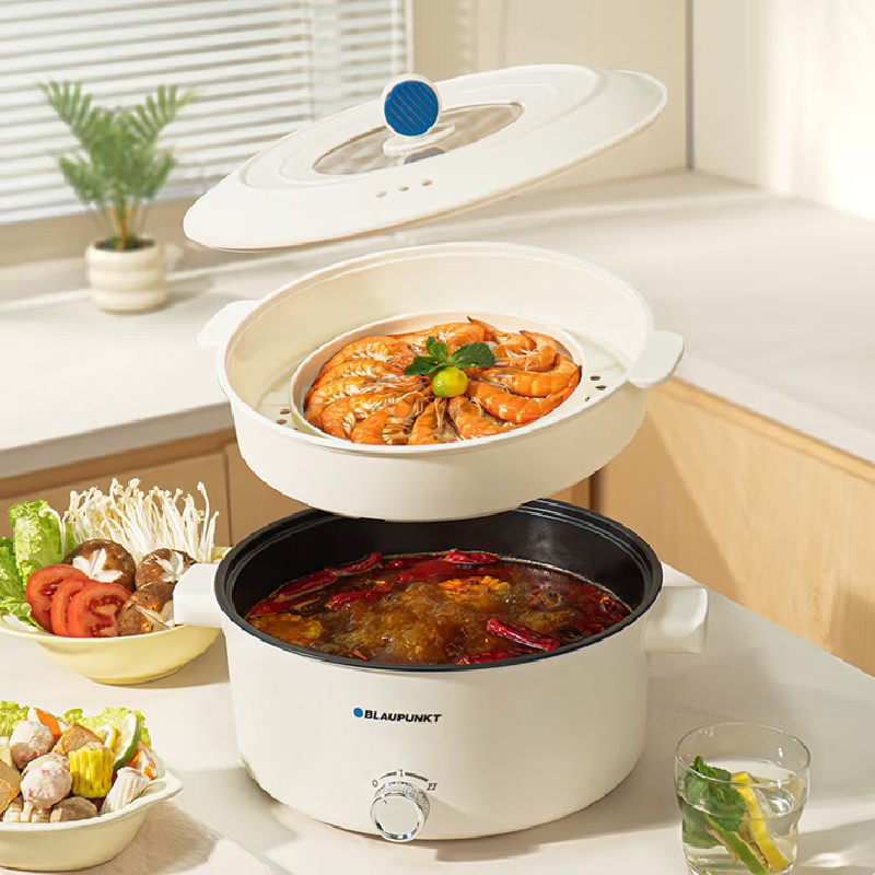 BLAUPUNKT 蓝宝电火锅家用大容量多功能电炒锅火锅专用锅5L容量电火锅 BP-HG501
